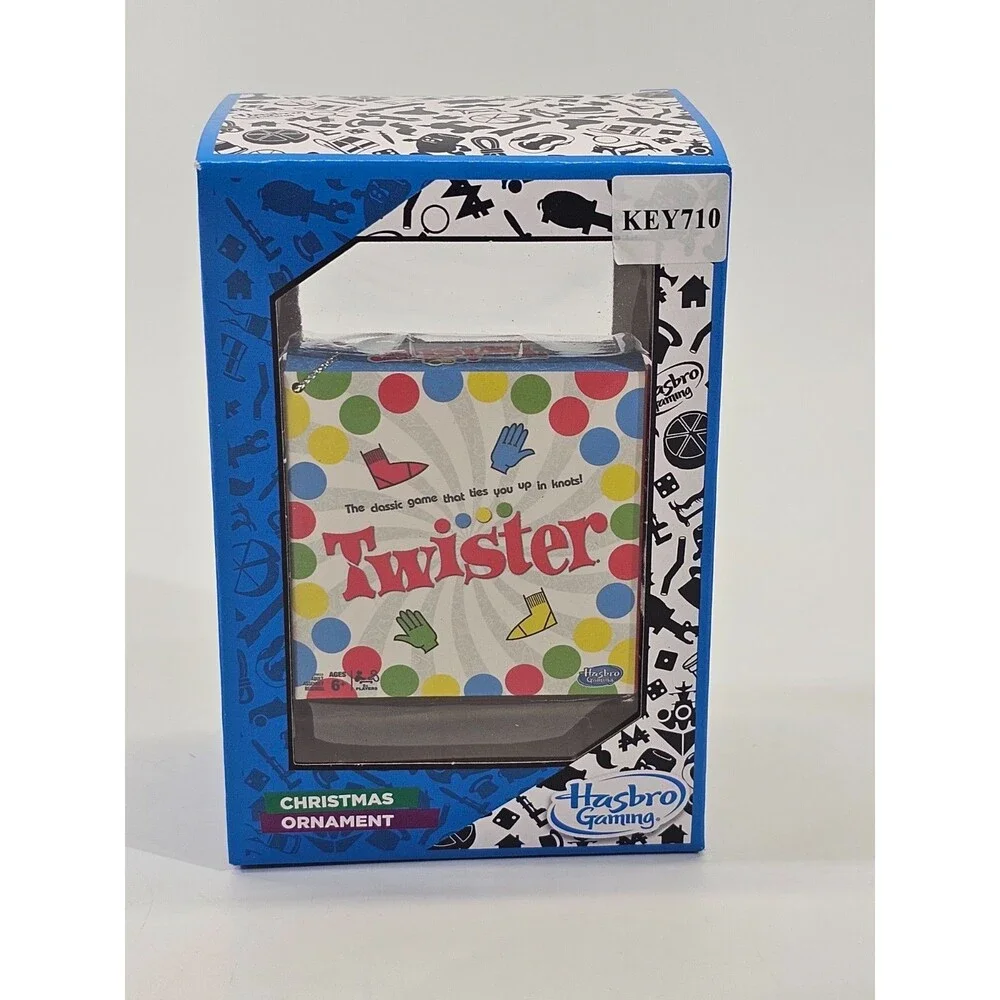 Kurt S Adler Christmas Tree Ornament Hasbro Games Twister Board Game Holiday NEW
